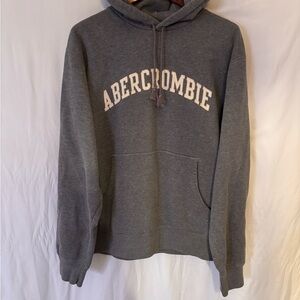 Abercrombie & Fitch Gray Vintage Y2K Cozy Heavyweight Hoodie Pullover VTG | L |